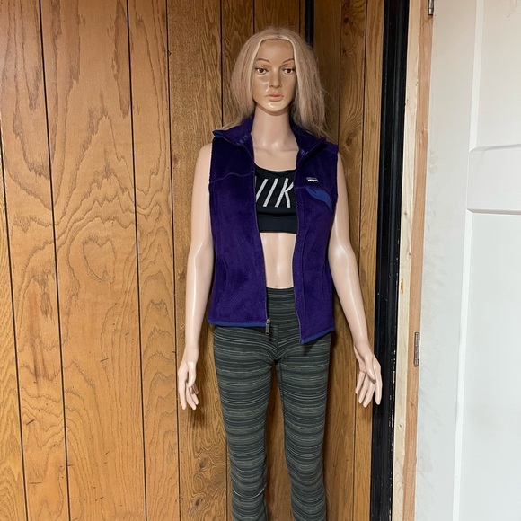 Patagonia Re Tool Fleece Vest Purple-zip Up - Picture 15 of 16